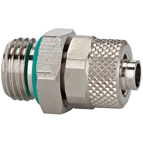 Riegler Gerade Einschraubverschraubung, O-Ring, G 1/4 a., Schlauch 10/8