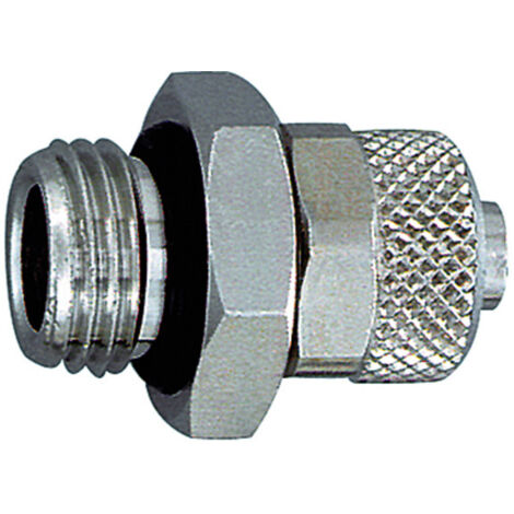 Riegler Gerade Einschraubverschraubung, O-Ring, G 1/8 a., für Schlauch 8/6