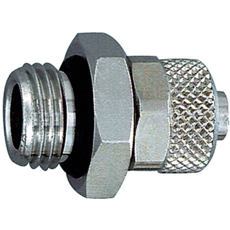 Riegler Gerade Einschraubverschraubung, O-Ring, G 3/8 a., Schlauch 12/10