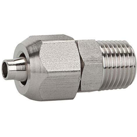 Riegler Gerade Einschraubverschraubung R 3/8 a., Schlauch 10/8, ES 1.4404