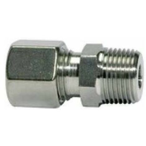 Riegler Gerade Einschraubverschraubung, R3/8, Rohr-Ø 8, ES 1.4571, 315bar