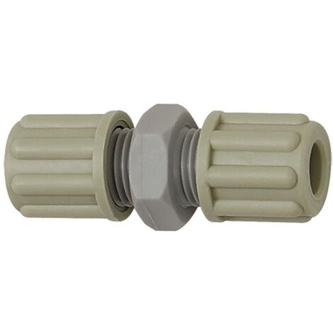 Riegler Gerade Schlauchverbindung, für Schlauch 9/12 mm, SW 24, PA