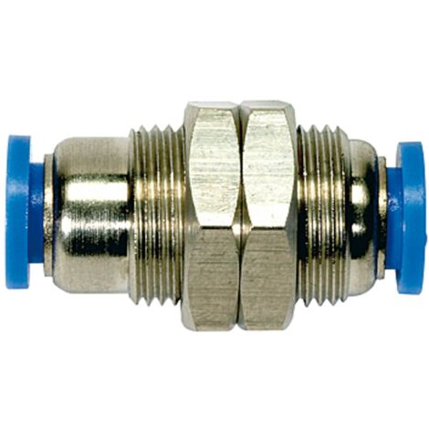 Riegler Gerade Schott-Steckverbindung »Blaue Serie«, M27x1,0, Schl.-Ã˜ 16