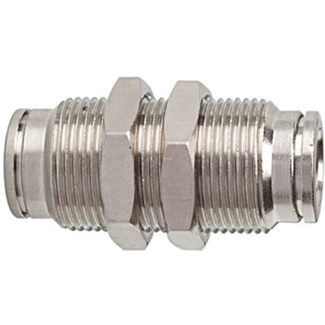 Riegler Gerade Schott-Steckverbindung »metallica«, M10x1,0, Messing vern.