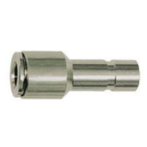 Riegler Gerade Steckverbindung, Stecknippel 6 mm, red., für Schlauch-Ã˜ 4