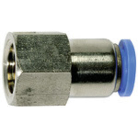 Riegler Gerade Steckverschraubung »Blaue Serie«, G 1/8 innen, Ø 6 mm