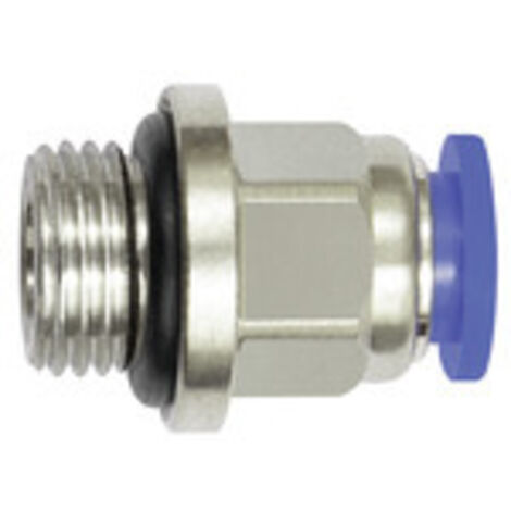 Riegler Gerade Steckverschraubung »Blaue Serie« mini, G 1/8 a., Schl.-Ã˜ 6, 122.018-6M