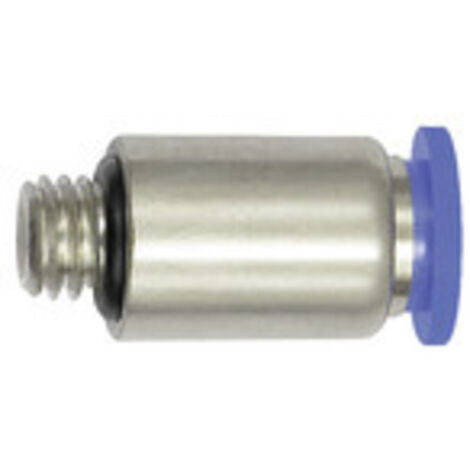 Riegler Gerade Steckverschraubung »Blaue Serie« mini, rund, M6, 207.006-4M