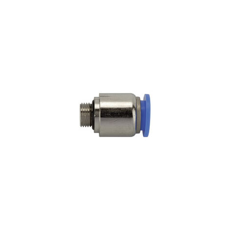 Riegler Gerade Steckverschraubung »Blaue Serie«, rund, G 1/8 außen Ø 6 mm