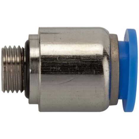 Riegler Gerade Steckverschraubung »Blaue Serie«, rund, M5 außen Ã˜ 4 mm