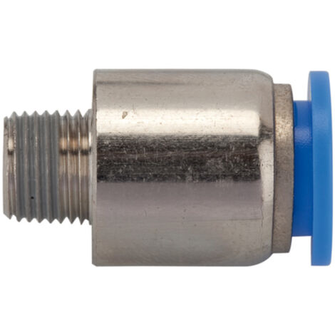 Riegler Gerade Steckverschraubung »Blaue Serie«, rund, R 1/8 außen Ã˜ 8 mm