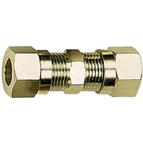 Riegler Gerade Verschraubung, Rohr-Außen-Ø 10 mm, SW 17, SW1 19, MS vern.