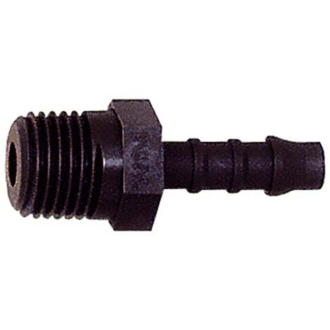 Riegler Gerader Einschraubstutzen, R 1/4 a., für Schlauch LW 4 mm, PA 6