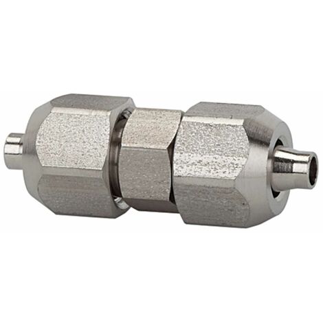 Riegler Gerader Verbinder für Schlauch 10/8 mm, SW1 16, SW2 14, ES 1.4404