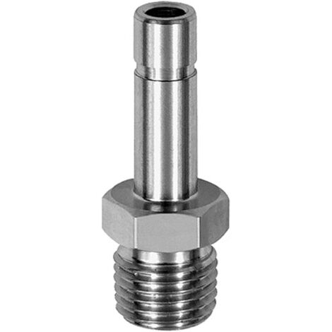 Riegler Gewinde-Stecknippel, R 1/8 a. , Stecknippel 6 mm, ES 1.4404
