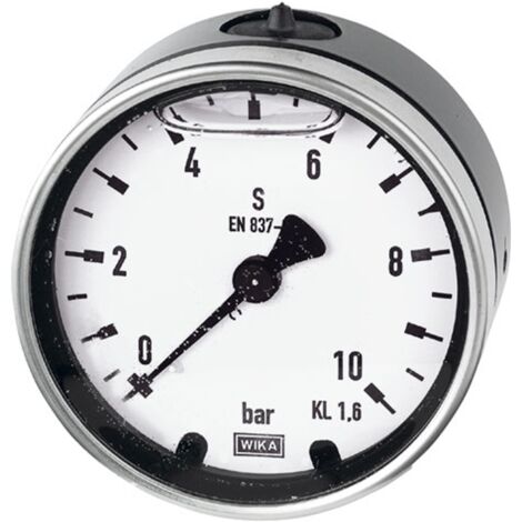 Riegler Glyzerinmano, Metallgeh., G 1/2 hinten exzentr., 0-1,0 bar, Ø 100