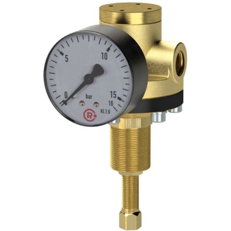 Riegler Hochdruckregler 60 bar, inkl. Mano., G 3/8, Regelber. 1 - 20 bar