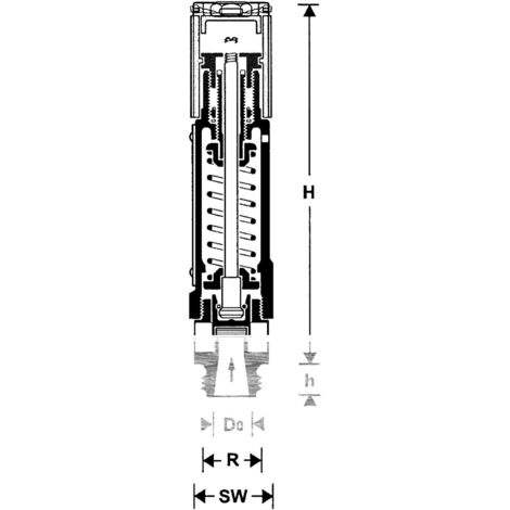 Riegler Hochleistungs-Sicherheitsventil, MS, G 3/4, Ansprechdruck 1,5 bar