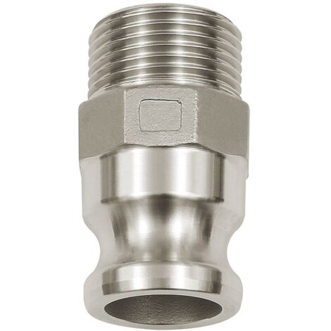 Riegler Kamlok-Schnellkupplungsstecker mit AG, Typ F, Alu, R 1