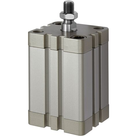 Riegler Kompaktzylinder, doppeltwirkend, AG, Ø32, Hub100, G1/8, ISO21287