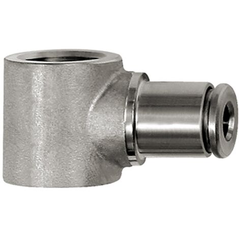 Riegler L-Ringstück, G 1/8, für Schlauch-Außen-Ã˜ 8 mm, Edelstahl 1.4404