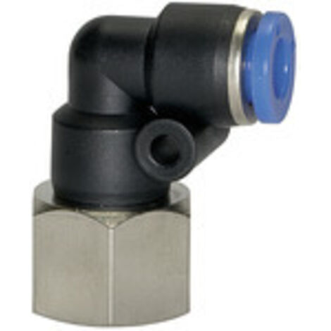 Riegler L-Steckverschraubung »Blaue Serie«, drehbar, G 1/4 innen, Ø 6 mm