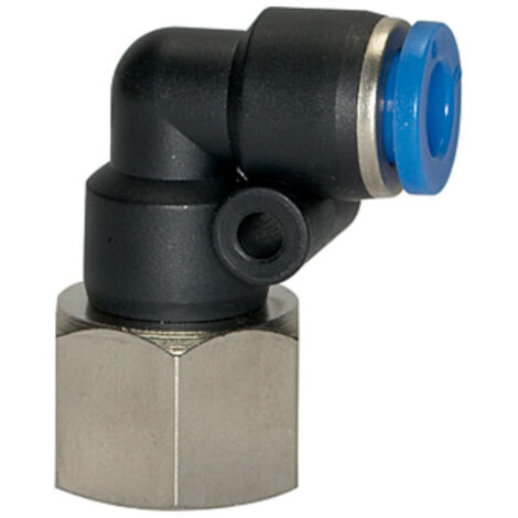 Riegler L-Steckverschraubung »Blaue Serie «, drehbar, G 1/4 innen, Ã˜ 8 mm