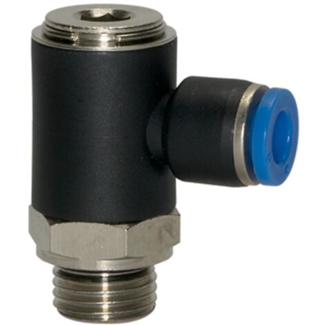 Riegler L-Steckverschraubung »Blaue Serie«, drehbar, G 1/8 a., L=22,5mm