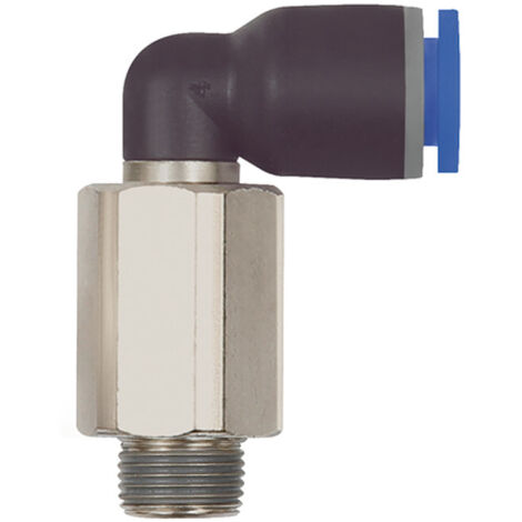 Riegler L-Steckverschraubung »Blaue Serie« lang, drehbar, R 1/8 a., Ã˜ 6mm