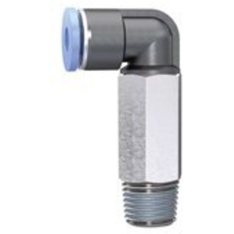 Riegler L-Steckverschraubung »Blaue Serie« mini, lang, drehbar, R 1/8