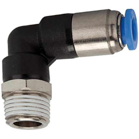 Riegler L-Steckverschraubung »Blaue Serie «, selbstabsperr., R 1/8 a. Ã˜4mm