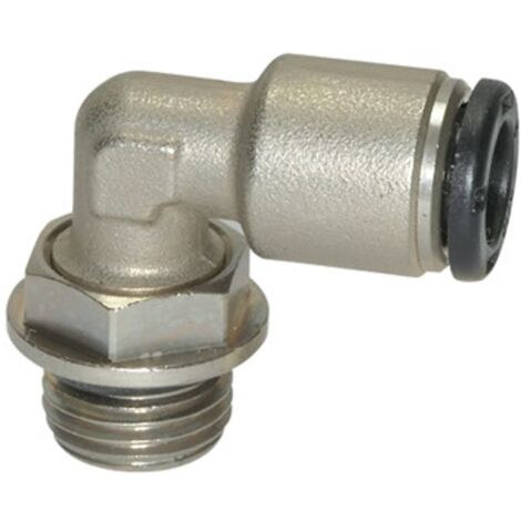 Riegler L-Steckverschraubung »click-clock«, drehbar, G 1/8 außen, Ã˜ 4 mm
