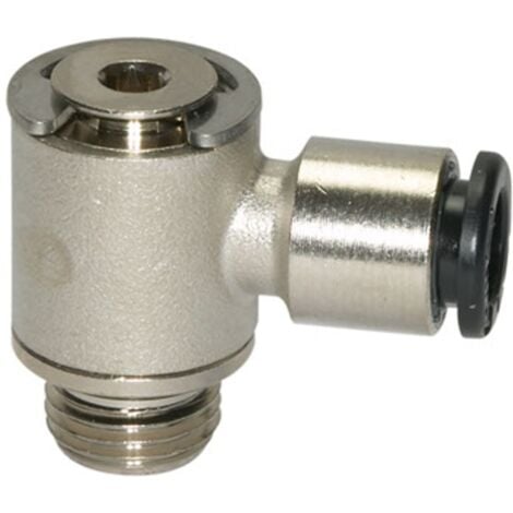 Schlauch 6/4 mm kon RIEGLER L-Einschraubverschraubung Ms.vernickelt R 1/8 AG Schlauch 6/4 mm kon RIEGLER L-Einschraubverschraubung Ms.vernickelt R 1/8 AG
