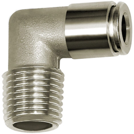 Riegler L-Steckverschraubung, R 1/4 a., für Schl.-Ã˜ 8, 15bar, ES 1.4404