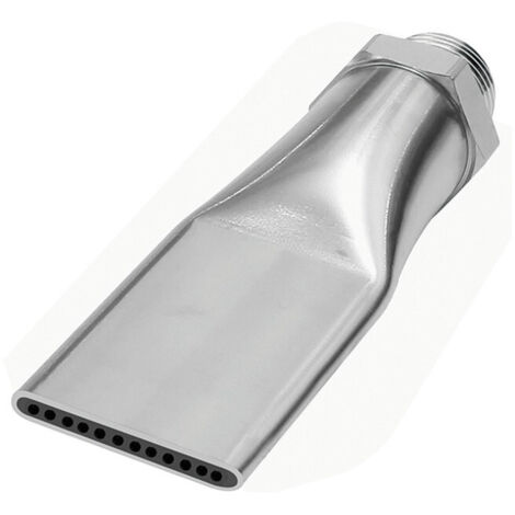 Riegler Lärmarme Flachdüse, G 3/8 AG, MS vernickelt, Düsenbreite 29mm, 12
