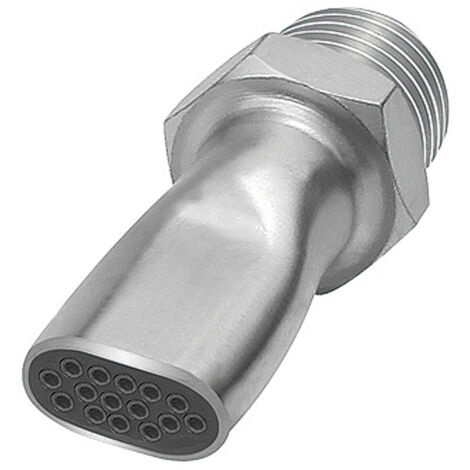 Riegler Lärmarme Flachdüse, G 3/8 AG, Stahl verzinkt, Düsenbreite 16,5 mm