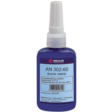 Riegler Lock AN 302-60, anaerober Klebstoff, hochfest, 50 ml