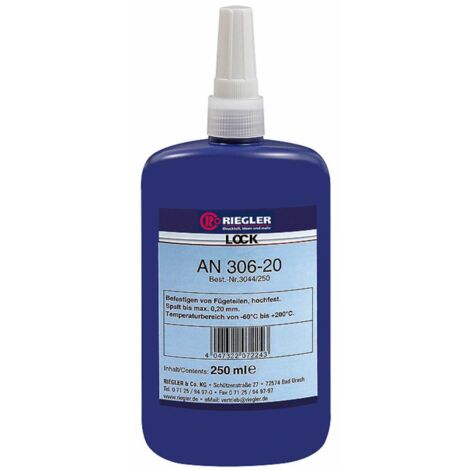 Riegler Lock AN 306-20, anaerober Klebstoff, hochfest, 250 ml