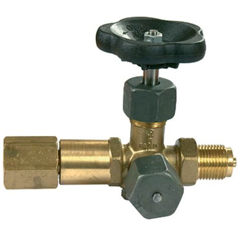 Riegler Mano-Absperrven., Zapfen-drehbare Muffe, DIN16271, Messing, G 1/2