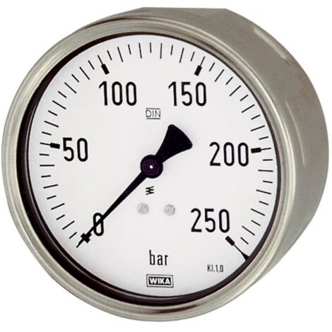 Riegler Manometer, Robustausf., G 1/2 hinten exzentr., 0 - 1,6 bar, Ø 100