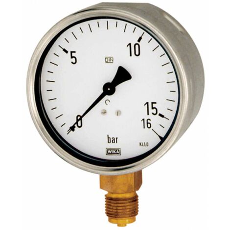 Riegler Manometer, Robustausführung, G 1/2 unten, 0 - 0,6 bar, Ø 160