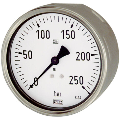 Riegler Manometer, Robustausfür, G 1/2 hinten exzentr., 0 - 4,0 bar, Ã˜ 100