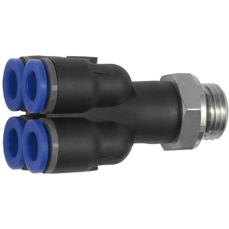 Riegler Mehrfachverteiler »Blaue Serie«, 4-fach, drehbar, G 1/8 a. Ã˜ 6mm