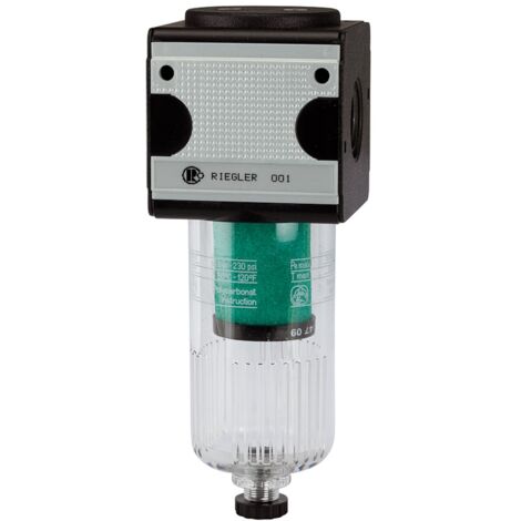 Riegler Mikrofilter »multifix«, mit PC-Behälter, 0,01 µm, BG 1, G 1/4