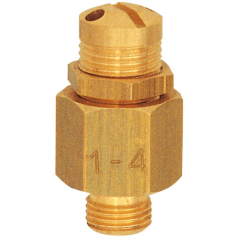 Riegler Mini-Abblasventil, Messing, G 1/8, Ansprechdruck 3,0 - 7,0 bar