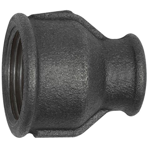 Riegler Muffe 240, red., Rp 1 1/2 i., Rp 3/4 i., Temperguss schwarz