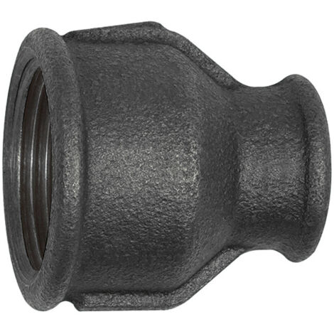 Riegler Muffe 240, red., Rp 3/4 i., Rp 1/2 i., Temperguss schwarz