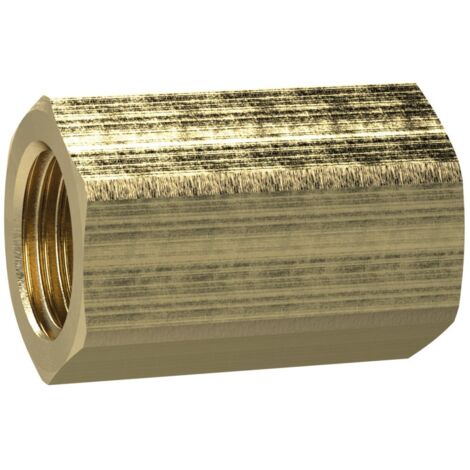 Riegler Muffe mit Außensechskant M5 SW 8 Messing - 136123