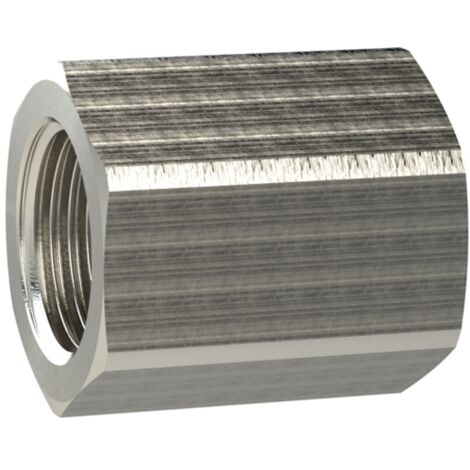 Riegler Muffe mit Außensechskant reduzierend G 1/2 i. M16x1,5 i. MS vern.