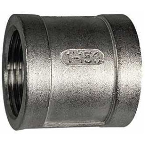 Riegler Muffe, rund, G 1 1/2, Edelstahl 1.4408